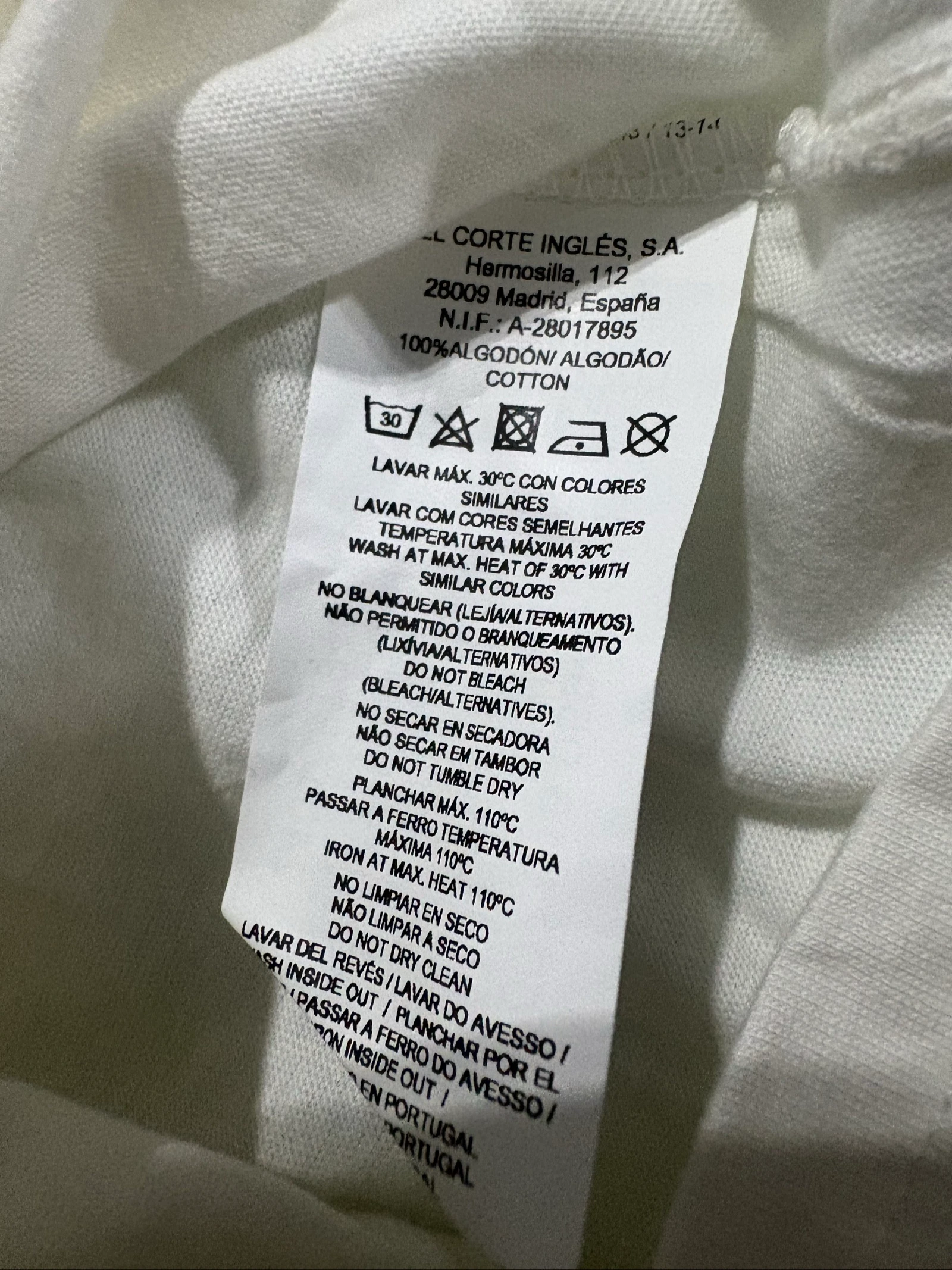 Camiseta manga larga blanca estrella Free Style El Corte Ingles 13-14 / XS – photo 4
